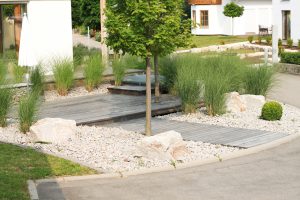 Vorgarten mit Eingang im Gartenbau
