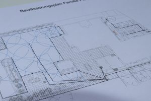 Bewässerungsplan im Gartenbau